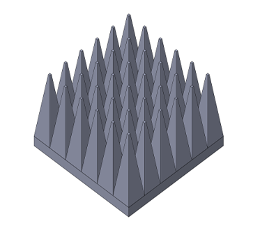 Absorbing materials for microwave anechoic chambers -MPP series